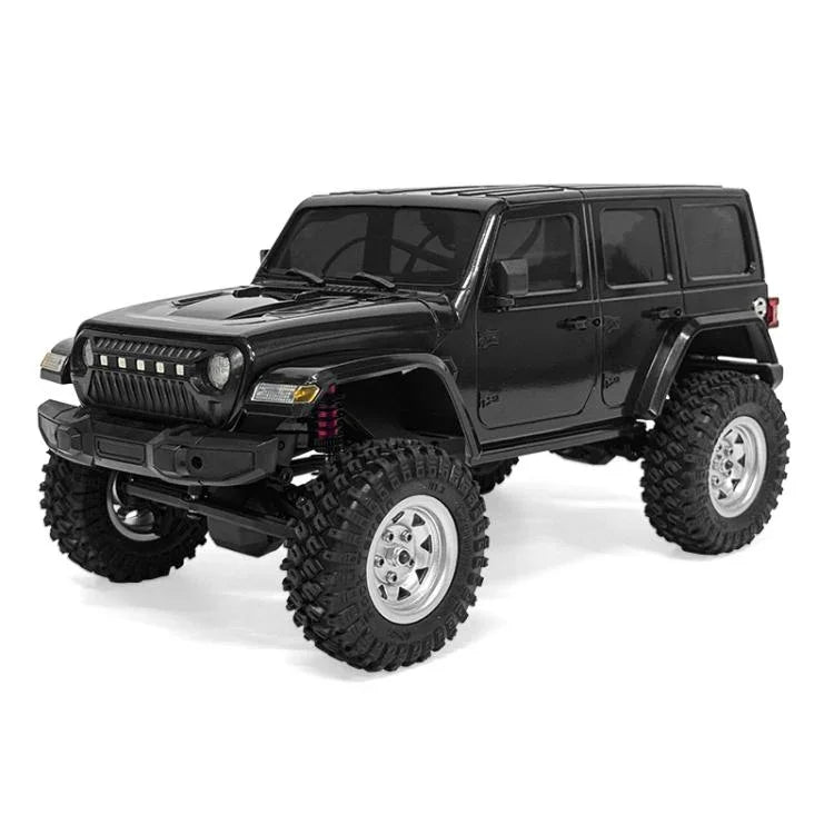Carro de Controlo Remoto de Simulação de Escalada JJR/C C8801 Pro Edição Guerreiro Negro Wrangler