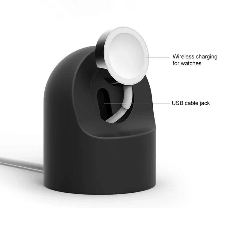 xDfind Suporte de Carregamento em Silicone para Smartwatch Apple Watch sem Carregador