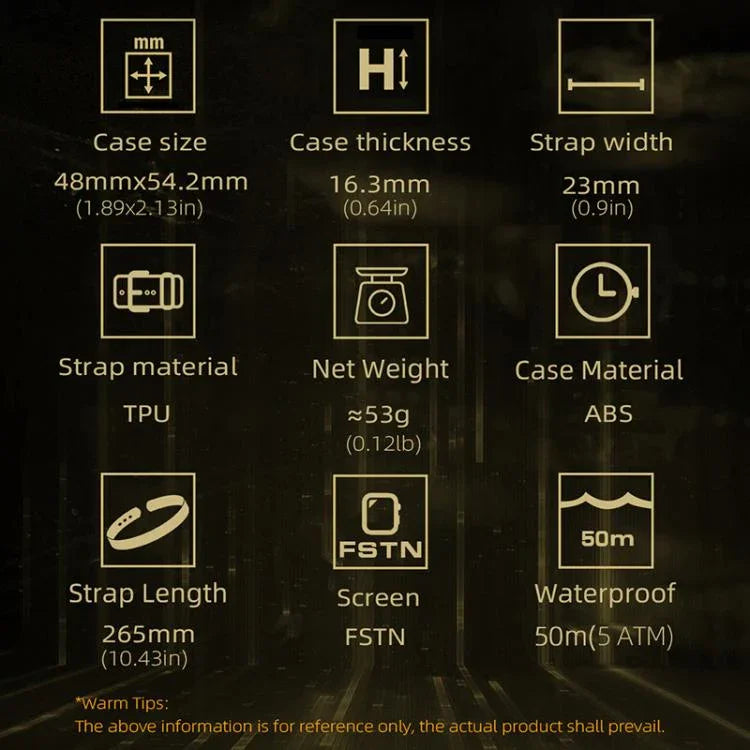 NORTH EDGE MARS 5 Relógio Desportivo Inteligente Masculino Outdoor com Monitorização de Frequência Cardíaca e Oxigénio no Sangue