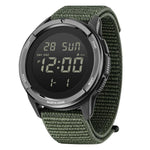 NORTH EDGE TERRAX Relógio Desportivo Multifuncional Masculino Outdoor Resistente à Água Luminoso com Correia de Nylon