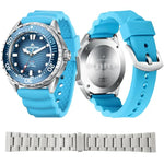 NORTH EDGE TRITON Relógio de Quartzo Luminoso Solar para Mergulho Masculino Outdoor