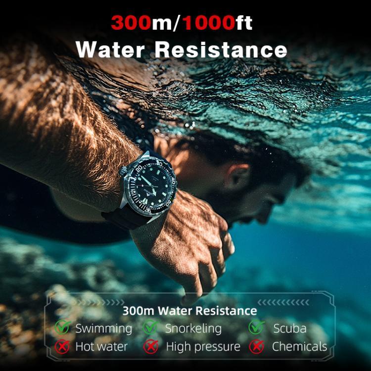 NORTH EDGE TRITON Relógio de Quartzo Luminoso Solar para Mergulho Masculino Outdoor