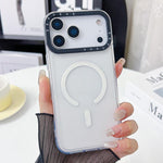 Capa Transparente TPU com Moldura de Lente em Contraste de Cor, Para iPhone 17 Pro Max, Para iPhone 17 Pro