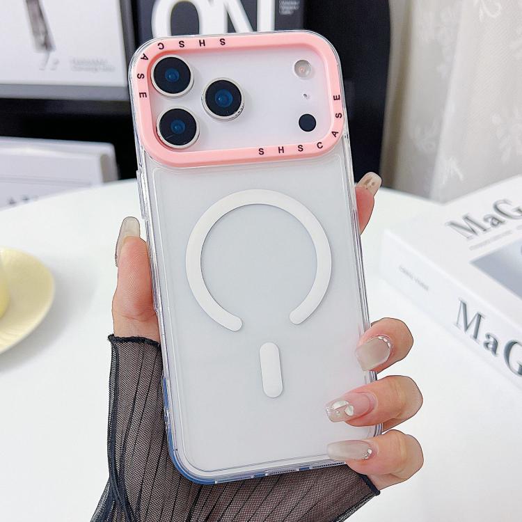 Capa Transparente TPU com Moldura de Lente em Contraste de Cor, Para iPhone 17 Pro Max, Para iPhone 17 Pro