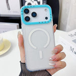 Capa Transparente TPU com Moldura de Lente em Contraste de Cor, Para iPhone 17 Pro Max, Para iPhone 17 Pro