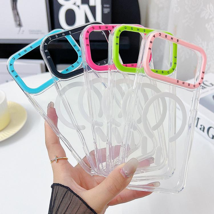 Capa Transparente TPU com Moldura de Lente em Contraste de Cor, Para iPhone 17 Pro Max, Para iPhone 17 Pro