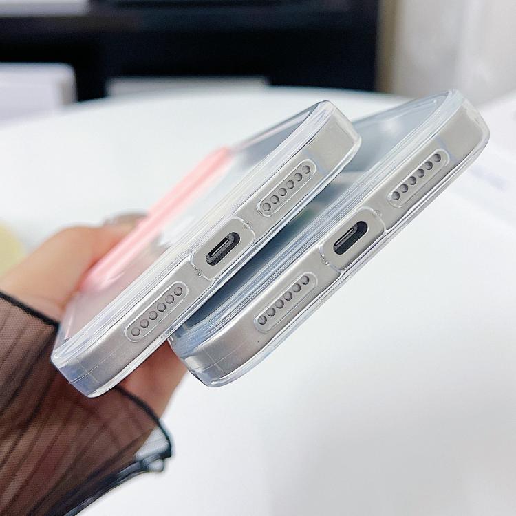 Capa Transparente TPU com Moldura de Lente em Contraste de Cor, Para iPhone 17 Pro Max, Para iPhone 17 Pro