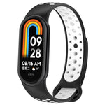 xDfind Reverse Buckle Two Color Silicone Sports Watch Band, For Xiaomi Smart Band 10 / 9 / 8