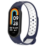 xDfind Reverse Buckle Two Color Silicone Sports Watch Band, For Xiaomi Smart Band 10 / 9 / 8