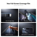 JOYROOM Série Knight Filme de Vidro Temperado HD 2.5D de Ecrã Completo Duro Anti-Riscos, Para iPhone 17 Pro Max, Para iPhone 17 Pro, Para iPhone 17, Para iPhone Air, Para iPhone 16 Pro Max, Para iPhone 16 Pro, Para iPhone 16 Plus, Para iPhone 16