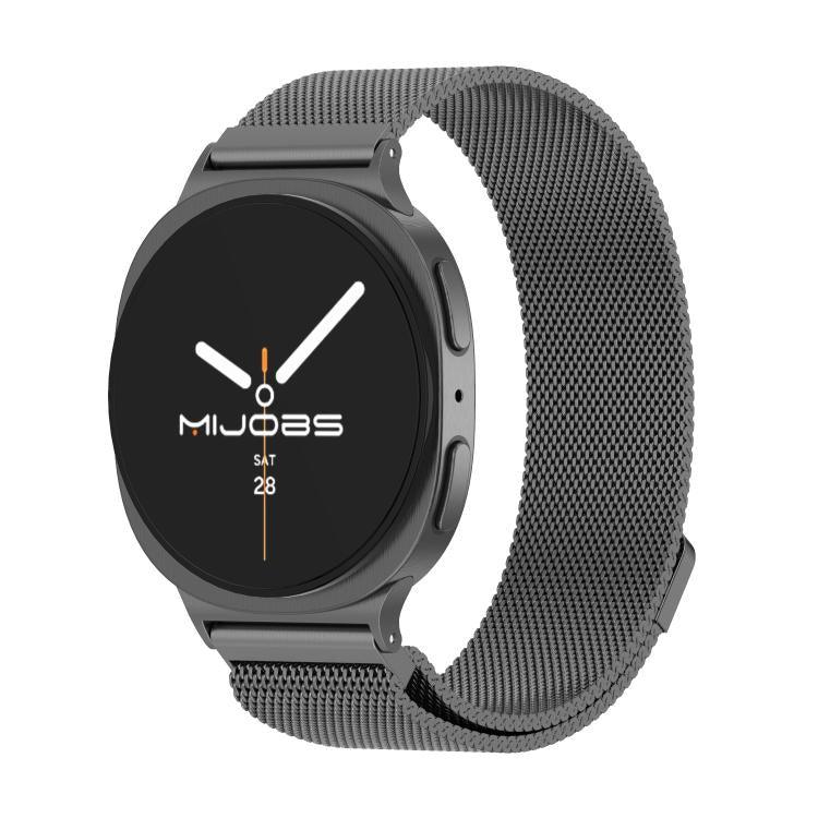 Correia de relógio metálica magnética Milan MIJOBS, Para Samsung Galaxy Watch8 / Watch8 Classic