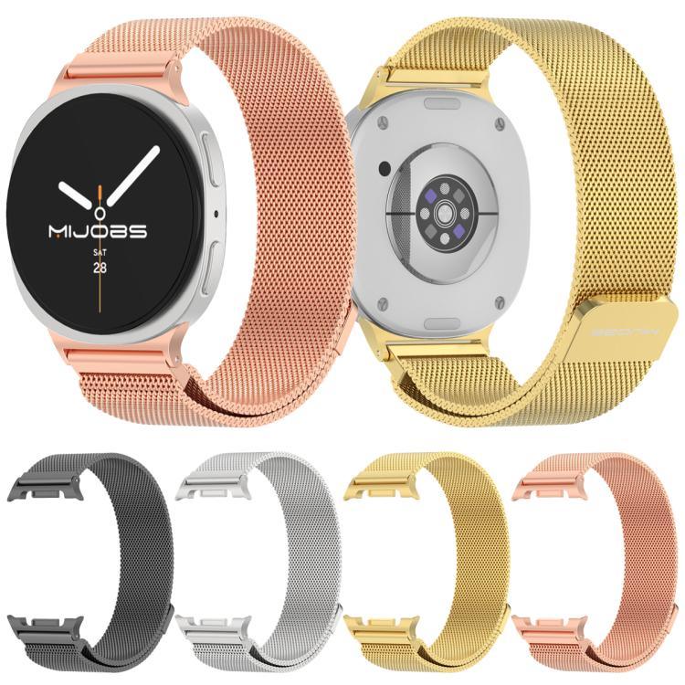 Correia de relógio metálica magnética Milan MIJOBS, Para Samsung Galaxy Watch8 / Watch8 Classic