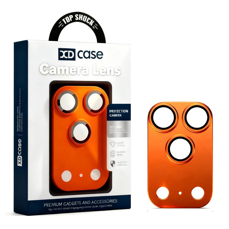 XDcase Armor Filme de Anel Metálico Fosco de Lente de Câmara com Cobertura Total, Para iPhone 17 Pro Max, Para iPhone 17 Pro