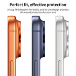 XDcase Armor Filme de Anel Metálico Fosco de Lente de Câmara com Cobertura Total, Para iPhone 17 Pro Max, Para iPhone 17 Pro