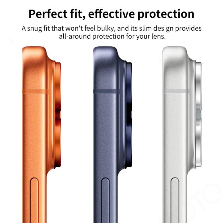 XDcase Armor Filme de Anel Metálico Fosco de Lente de Câmara com Cobertura Total, Para iPhone 17 Pro Max, Para iPhone 17 Pro