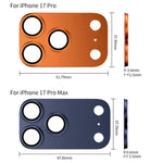 XDcase Armor Filme de Anel Metálico Fosco de Lente de Câmara com Cobertura Total, Para iPhone 17 Pro Max, Para iPhone 17 Pro