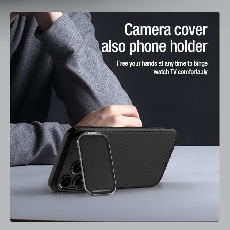 Capa para telemóvel NILLKIN Black Mirror Prop CD Texture Transparente com Espelho, Para iPhone 17 Pro Max, Para iPhone 17 Pro