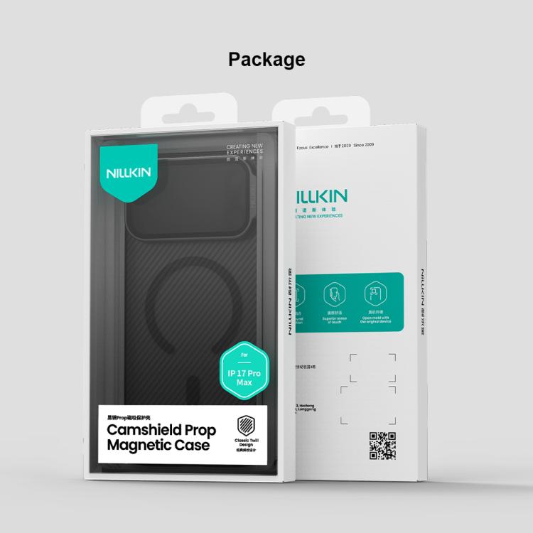 Capa para telemóvel NILLKIN CamShield Prop Transparente com Espelho MagSafe Magnética Translúcida em PC, Para iPhone 17 Pro Max, Para iPhone 17 Pro