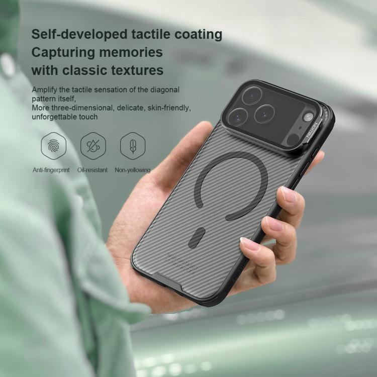 Capa para telemóvel NILLKIN CamShield Prop Transparente com Espelho MagSafe Magnética Translúcida em PC, Para iPhone 17 Pro Max, Para iPhone 17 Pro