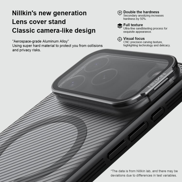 Capa para telemóvel NILLKIN CamShield Prop Transparente com Espelho MagSafe Magnética Translúcida em PC, Para iPhone 17 Pro Max, Para iPhone 17 Pro