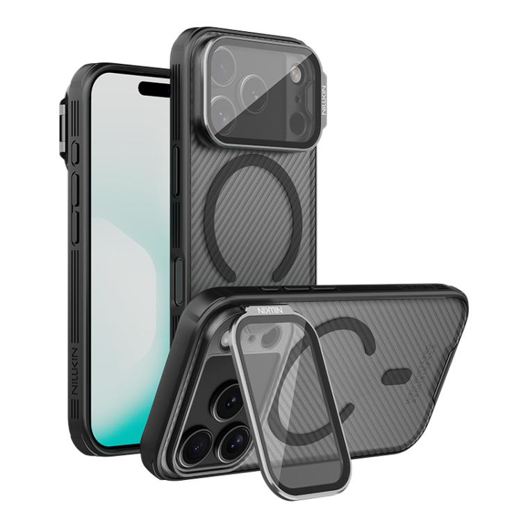 Capa para telemóvel NILLKIN CamShield Prop Transparente com Espelho MagSafe Magnética Translúcida em PC, Para iPhone 17 Pro Max, Para iPhone 17 Pro