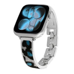 Pulseira de Relógio em Liga com Estampa de Leopardo, para Apple Watch 46mm / 49mm / 45mm / 44mm, para Apple Watch 42mm / 41mm / 40mm / 38mm