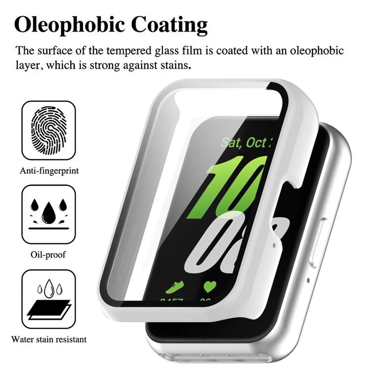 Capa protetora para relógio com película temperada integrada em PC xDfind, Para Samsung Galaxy Fit3