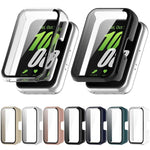 Capa protetora para relógio com película temperada integrada em PC xDfind, Para Samsung Galaxy Fit3