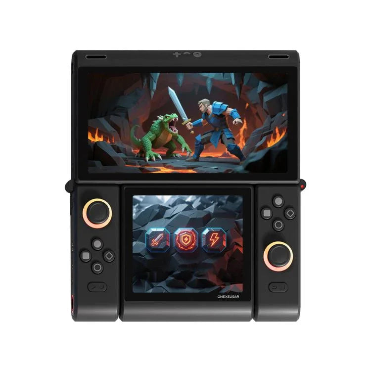 ONE-NETBOOK Sugar 1 Consola de Jogos Portátil com Ecrã Duplo, Android 14 Snapdragon G3 Gen3, 16GB+512GB