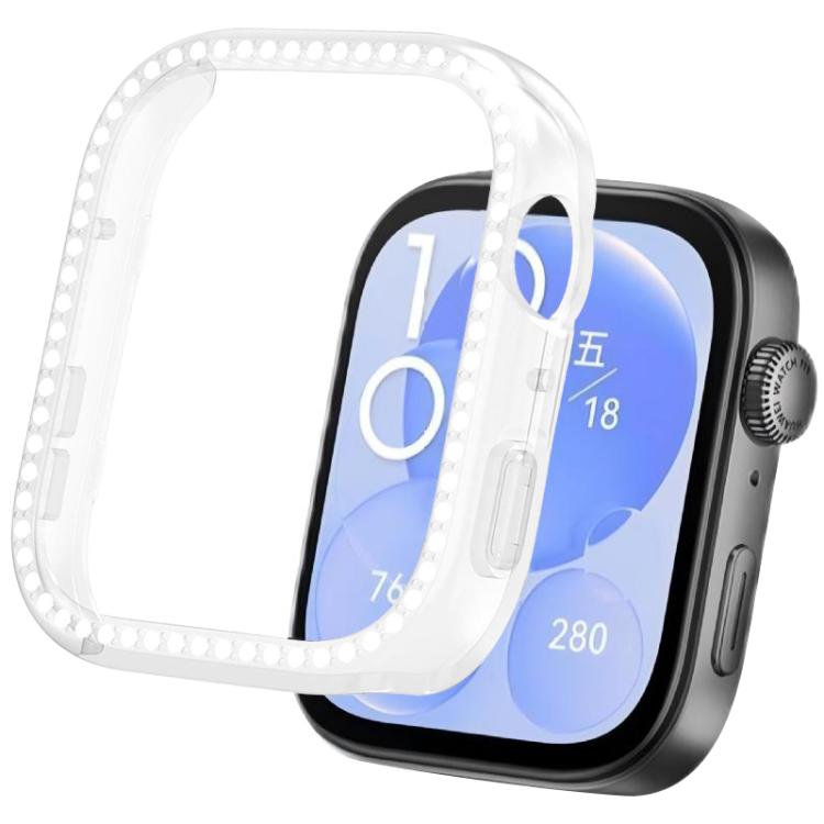 xDfind Diamond Hollow PC Watch Protective Cover, For Huawei Watch Fit 4 Pro, For Huawei Watch Fit 4