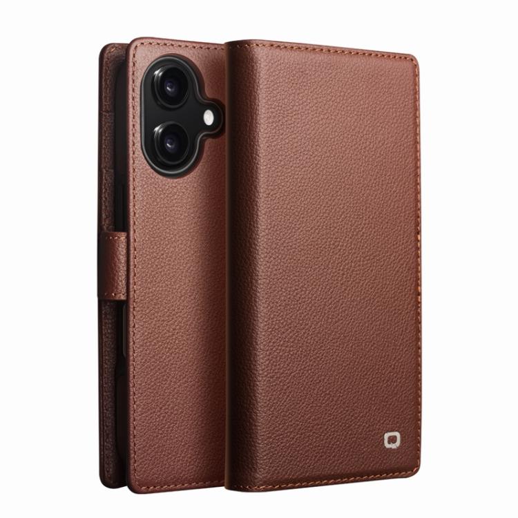 Capa para telemóvel QIALINO Classics 3ª Genuína em Pele, Para iPhone 17 Pro Max, Para iPhone 17 Pro, Para iPhone 17, Para iPhone Air