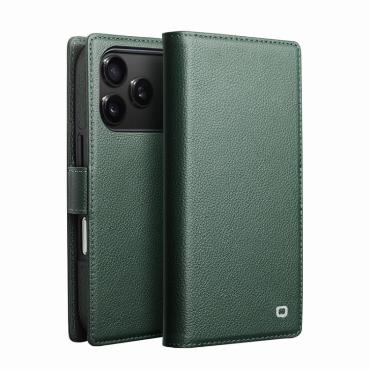 Capa para telemóvel QIALINO Classics 3ª Genuína em Pele, Para iPhone 17 Pro Max, Para iPhone 17 Pro, Para iPhone 17, Para iPhone Air
