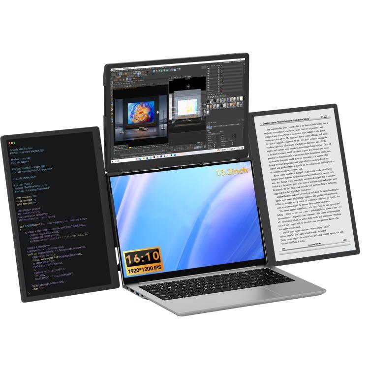 Arie 13 Monitor Portátil Triplo Expandido de 13,3 polegadas, Ficha US, Ficha UK, Ficha EU