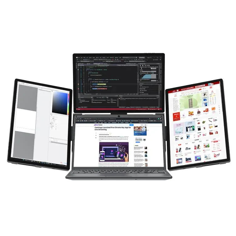 Arie 14 Monitor Portátil Triplo Expandido de 14 polegadas, Ficha US, Ficha UK, Ficha EU
