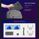 Leo 14 Monitor Portátil Duplo Expandido de 14 polegadas, Ficha US, Ficha UK, Ficha EU