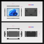 Leo 14 Monitor Portátil Duplo Expandido de 14 polegadas, Ficha US, Ficha UK, Ficha EU