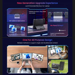 Leo 14 Monitor Portátil Duplo Expandido de 14 polegadas, Ficha US, Ficha UK, Ficha EU
