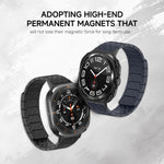 Correia de relógio com loop magnético em fibra de carbono, Para Samsung Galaxy Watch Ultra 47mm / Ultra 2025, Para Samsung Galaxy Watch8 / Watch8 Classic