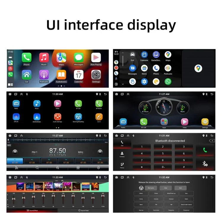 F6021 Leitor MP5 para Carro 1Din com Ecrã IPS de 6,86 polegadas Suporta CarPlay & Android Auto, F6021