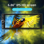 F6021 Leitor MP5 para Carro 1Din com Ecrã IPS de 6,86 polegadas Suporta CarPlay & Android Auto, F6021