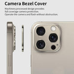XDcase Titanium Alloy Hollow Camera Lens Protector, For iPhone 16 / 16 Plus