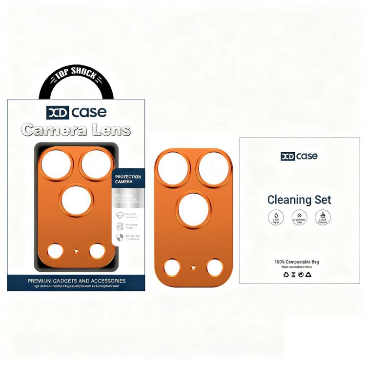 Protetor de Lente de Câmara Oco de Liga de Titânio XDcase, Para iPhone 17 Pro Max, Para iPhone 17 Pro