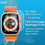 2pcs Protetor de Ecrã Hidrogel Curvo imak, para Apple Watch Ultra 1/2/3 49mm
