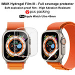 2pcs Protetor de Ecrã Hidrogel Curvo imak, para Apple Watch Ultra 1/2/3 49mm