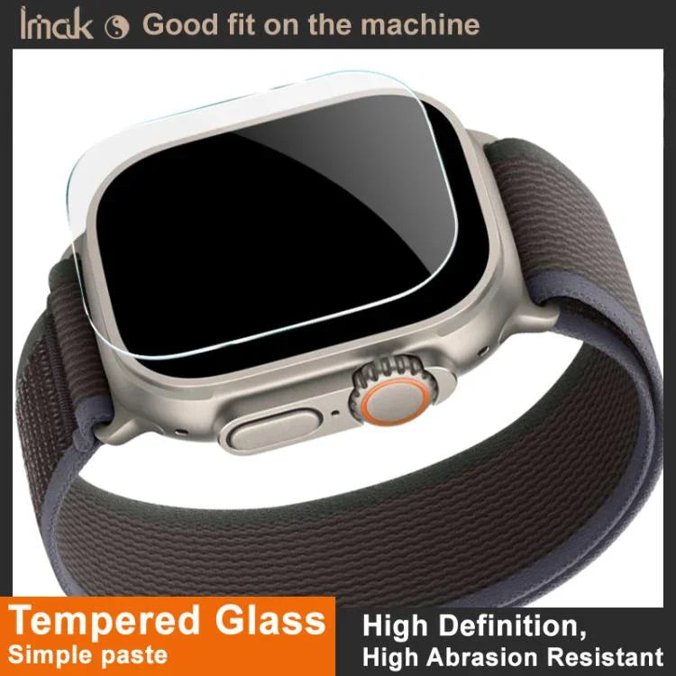 Película Protetora de Vidro Temperado IMAK, para Apple Watch Ultra 1/2/3 49mm