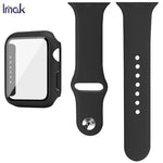 Capa Integrada e Película com Correia de Silicone imak, para Apple Watch SE 1/2/3/Séries 4/5/6 44mm, para Apple Watch SE 1/2/3/Séries 4/5/6 40mm