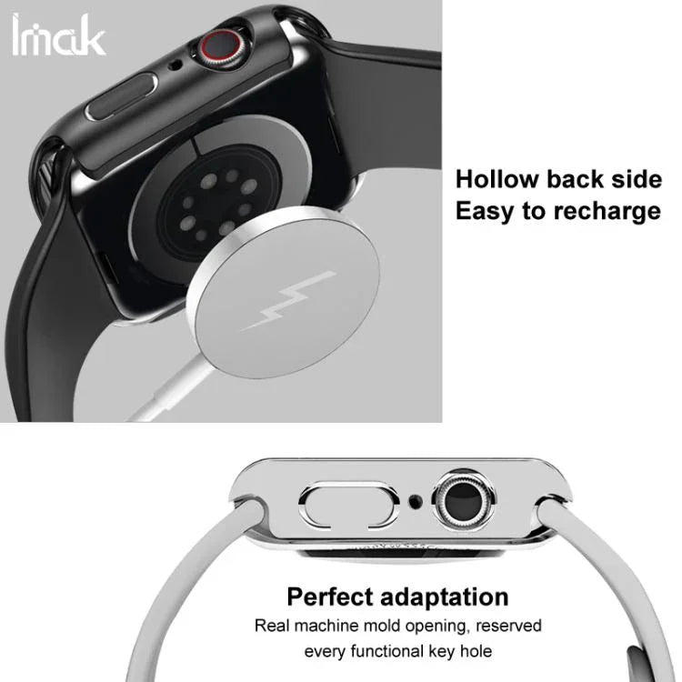 Capa Integrada e Película com Correia de Silicone imak, para Apple Watch SE 1/2/3/Séries 4/5/6 44mm, para Apple Watch SE 1/2/3/Séries 4/5/6 40mm
