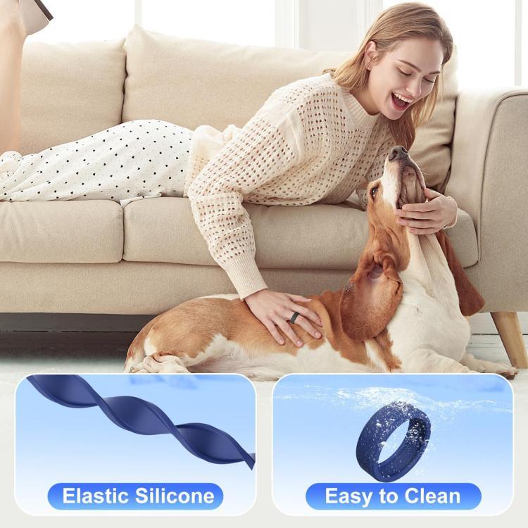 Capa sólida de silicone para anel inteligente xDfind para Samsung Galaxy Ring / Oura Ring, S, M