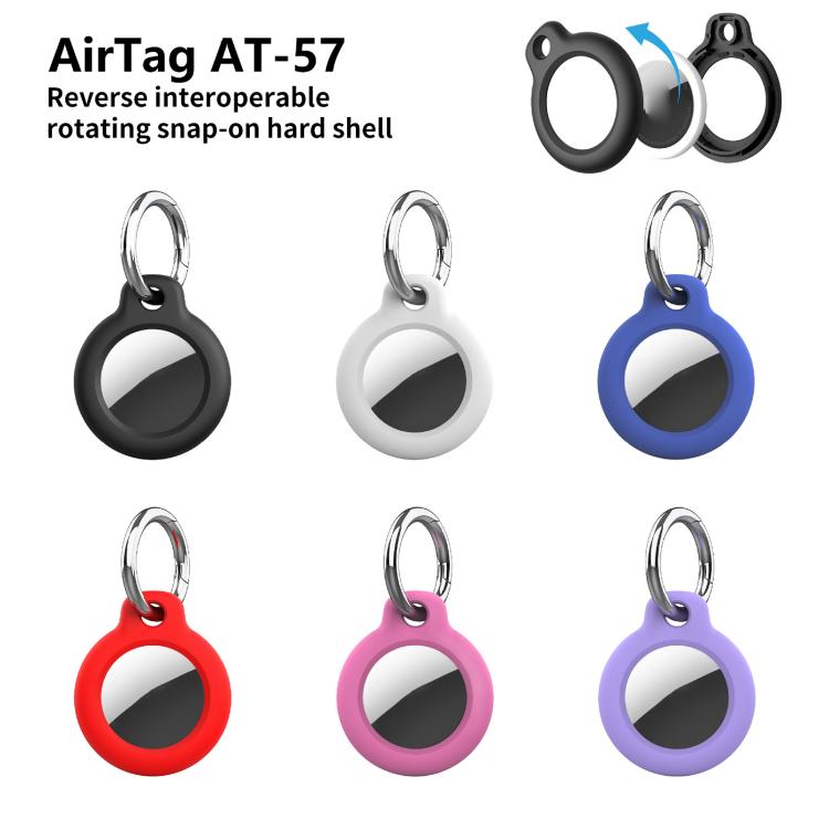 Capa Protetora PC com Fivela de Mola xDfind, Para AirTag 2ª Geração / AirTag 1ª Geração