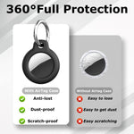 Capa Protetora PC com Fivela de Mola xDfind, Para AirTag 2ª Geração / AirTag 1ª Geração